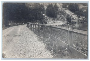 1909 Dirt Road Lake View Loysburg Bedford County PA RPPC Photo Antique Postcard 