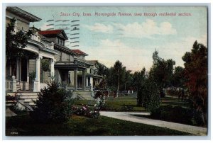 Sioux City Iowa IA Postcard Morningside Avenue Residential Section 1910 Antique