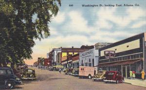 Washington Street Looking East Athens Georgia