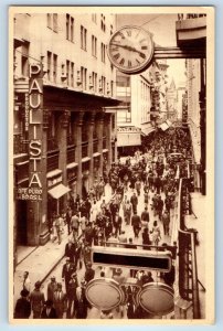 Buenos Aires Argentina Postcard Florida Street c1930's Vintage Posted