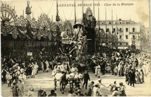 CPA Nice- Carnaval 1911, Char de la Musique FRANCE (1042986)