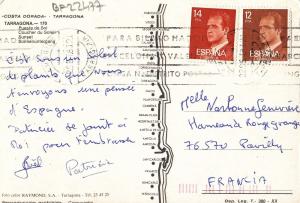 BF22477 costa dorada tarragona puesta de sol spain front/back image