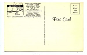 CT - Southington. Howard Johnson's Motor Lodge