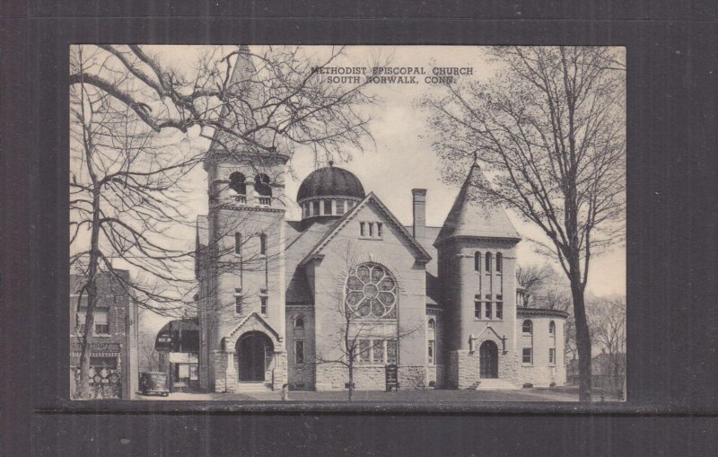 SOUTH NORWALK, CONNECTICUT, METHODIST EPISCOPAL CHURCH, c1940 ppc., unused.