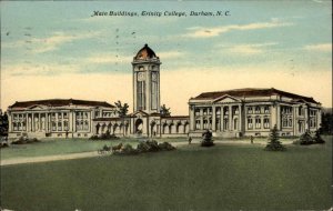 Durham North Carolina NC Trinity College Main Building Vintage Postcard