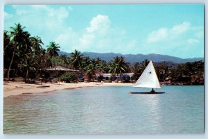 Jamaica Postcard Beach at Jamaica Inn Ocho Rios c1960's Vintage Unposted