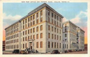 Dallas Texas 1930s Postcard New Post Office and Federal Building