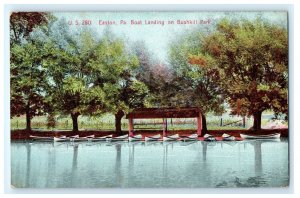 Boat Landing Bushkill Park Easton PA Pennsylvania Postcard (CB20)