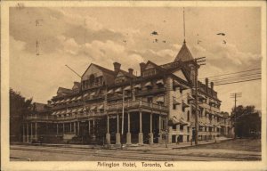 Vintage Postcard Toronto Ontario ON Arlington Hotel WWI Era 1914 Cancel PC