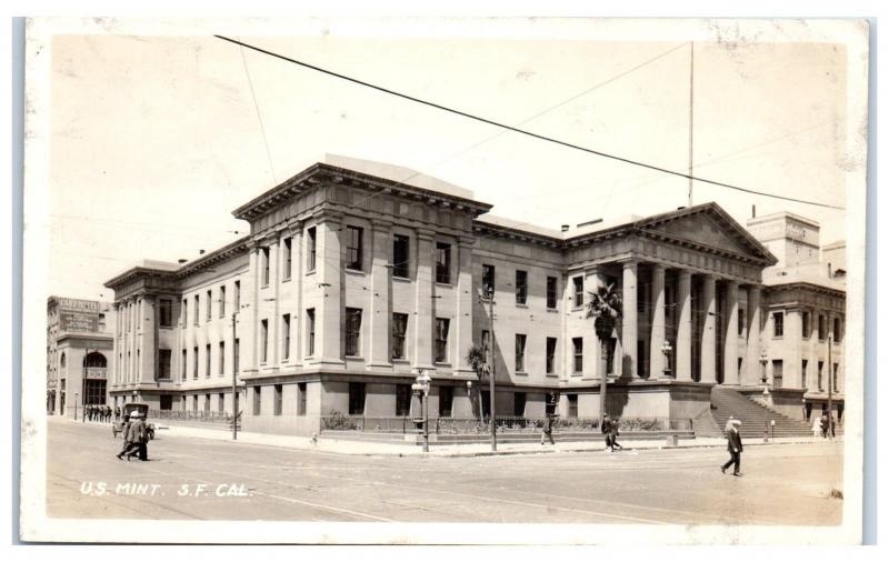 RPPC US Mint, San Francisco, CA Real Photo Postcard c. 1918-1930