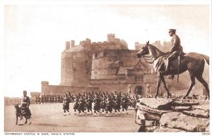 BR80866 castle and earl haig s statue military militaria  edinburgh  scotland