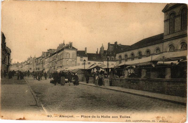 CPA Alencon (Orne) - Place de la Halle aux Tolles (250082)