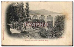 Old Postcard Viaduct PRADELLE near Quillan