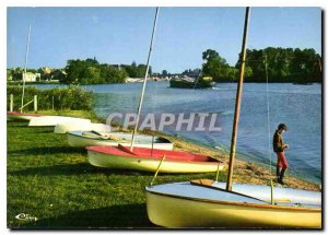 Postcard Modern Seurre Cote d'Or The banks of the Saone