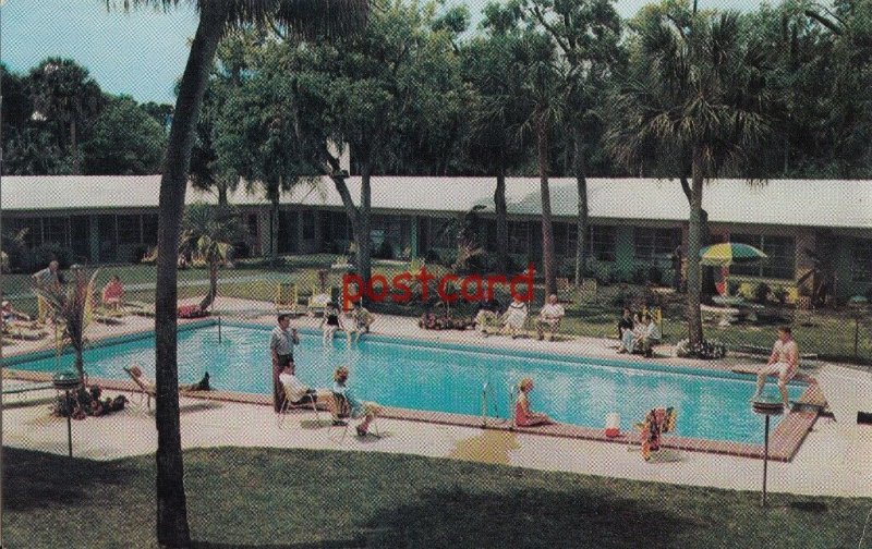 c1950/60's SUN'N SAND HOTEL COURT Daytona Beach FL John J. Gysbers, motel