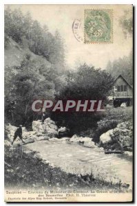 Old Postcard Dauphine near the Clermont Monestier Gresse and the parade of Be...