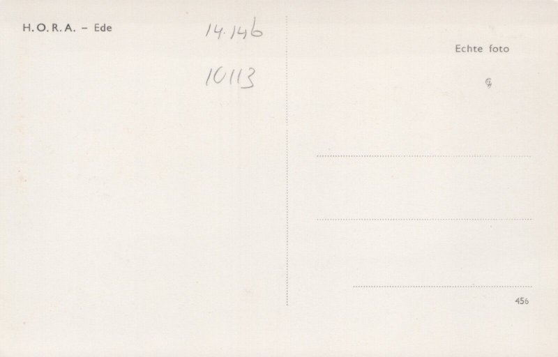 Netherlands H.O.R.A. Ede Vintage RPPC 09.89
