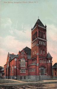 ELMIRA NEW YORK~FIRST GERMAN EVANGELICAL CHURCH POSTCARD 1910s