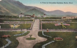 Montana Butte A View In Columbia Gardens 1914