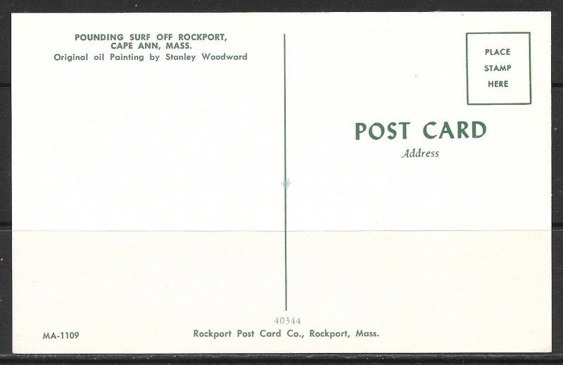 Massachusetts, Cape Ann - Pounding Surf Off Rockport - [MA-117]