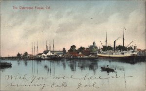 Antique Postcard EUREKA CALIFORNIA CA Waterfront