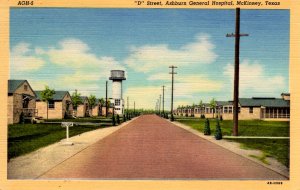 McKinney, Texas - Ashburn General Hospital on D Street - E.M. Barracks - 1940s