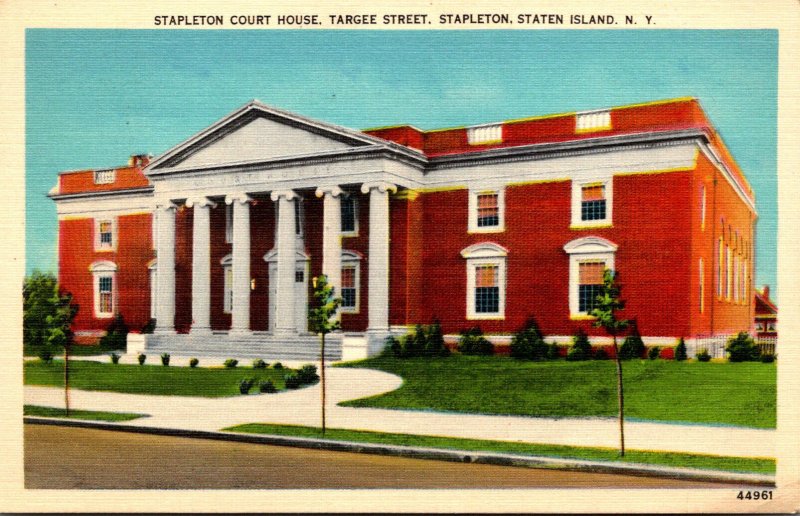 New York City Staten Island Stapleton The Stapleton Court House Targee Street...