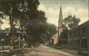 Wickford RI Main St. East c1910 Postcard