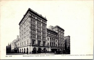 Vtg 1900s Metropolitan Opera House New York City NY Unused Postcard