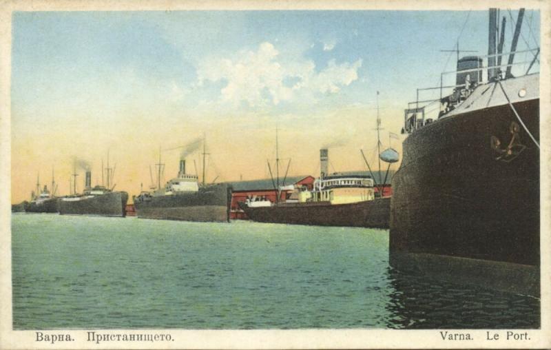 bulgaria, VARNA, Le Port, Harbour Scene, Steamers (1920s)