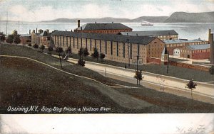 Sing Sing Prison Ossining, New York, USA 1905 tab marks from being in album