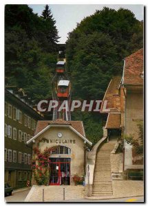 Modern Postcard CH-Friborg funicular (opening 1899)