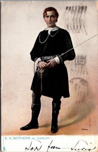 Vtg E.H. Sothern as Hamlet 1906 Raphael Tuck Postcard