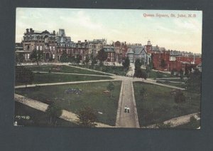 Post Card Ca 1903 Antique New Brunswick Canada St John Queen Square UDB