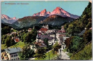 Berchtesgaden Mit Watzmann Germany Mountain Peak Attraction Postcard