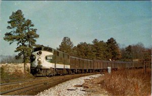 Postcard TRAIN SCENE Atlanta Georgia GA AK8929