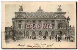 Old Postcard Paris Opera