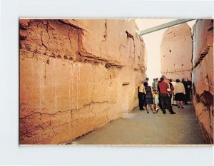 Postcard Interior Big House Casa Grande Ruins National Monument Coolidge AZ USA