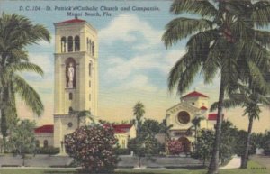 Florida MIami Beach St Patrick's Catholic Church and Campanile Curteich