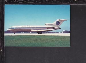 Pan Am Boeing 727-121 Postcard 