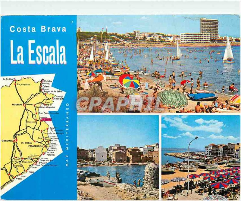 Modern Postcard Costa Brava La Escala