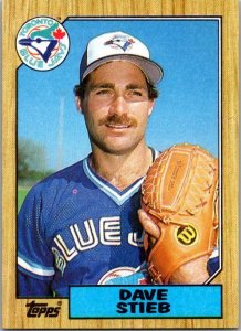 1987 Topps Baseball Card Dave Stieb Toronto Blue Jays sk3427