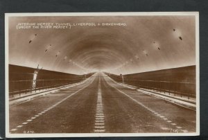 Lancashire Postcard - Interior of Mersey Tunnel, Liverpool & Birkenhead RS15654