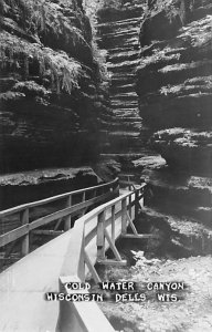 Cold Water Canyon Real Photo - Wisconsin Dells, Wisconsin WI  
