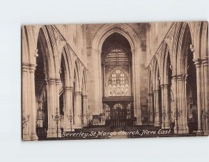 Postcard Nave East St. Marys Church Beverley England