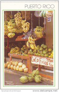 Puerto Rico Coco Frio Fruit Market