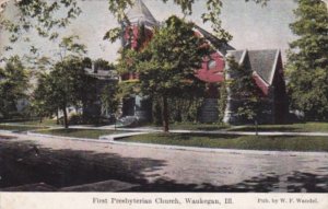 Illinois Waukegan First Presbyterian Church 1907