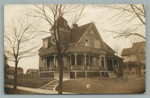 CEDAR FALLS IA STREET SCENE ANTIQUE REAL PHOTO POSTCARD RPPC