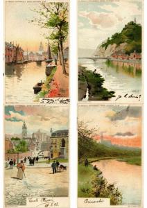 BELGIQUE BELGIUM LITHO LITHOGRAPHY 121 CPA Pre-1920