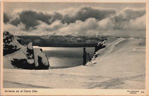 Argentina Invierno en el Cerro Otto Bariloche Vintage Postcard C066